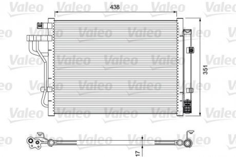 Радіатор кондиціонера Valeo 814399