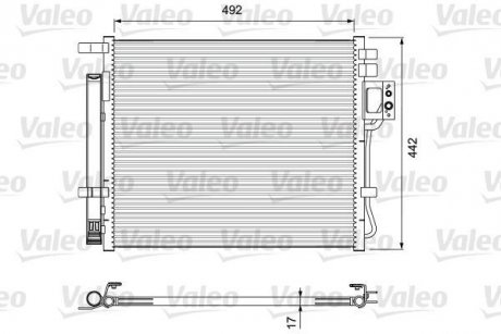 Радиатор кондиционера Valeo 814404