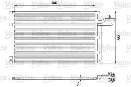 Радіатори кондиціонера VOLVO S40/V50/C70 Valeo 814416