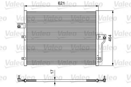 Конденсатор (радиатор) кондиционера Valeo 814441