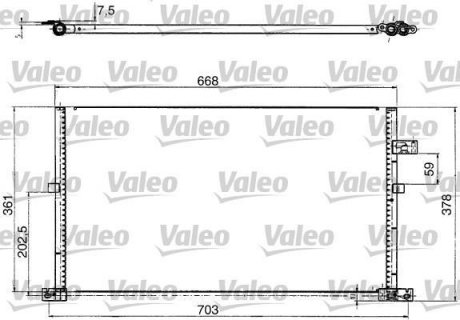 Радіатор кондиціонера Valeo 817657