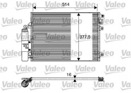 Радіатор кондиціонера Valeo 817827 (фото 1)