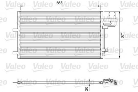 Радиатор кондиционера Valeo 818046 (фото 1)