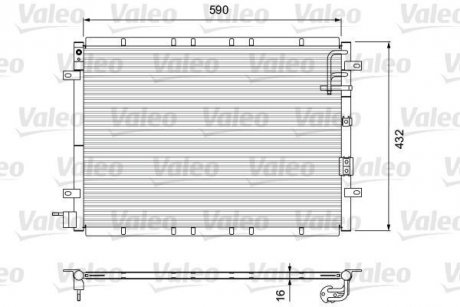 Конденсатор, кондиционер Valeo 818080