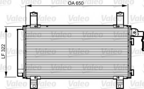 Конденсатор, кондиционер Valeo 818090 (фото 1)