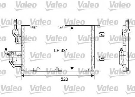 Конденсатор, кондиционер Valeo 818168 (фото 1)