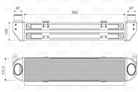 Інтеркулер LAND ROVER DISCOVERY III, DISCOVERY IV, RANGE ROVER SPORT I 2.7D 07.04-12.18 Valeo 818359