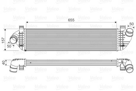 Радиатор наддува Valeo 818571 (фото 1)