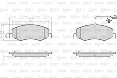 Тормозные колодки RENAULT T. MASTER 10- PODWOJNE KOLA Valeo 872172