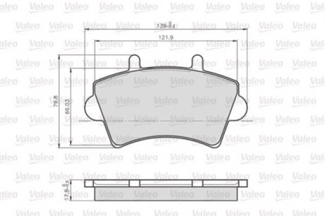 Тормозные колодки RENAULT P. MASTER 00- Valeo 872613