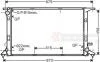 Радіатор охолодження AUDI A4/A7 (вир-во Van Wezel) 03002290