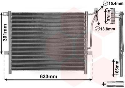Фото 1 - радіатор кондиціонера Van Wezel 06005203 Радіатор кондиціонера Van Wezel 06005203 (фото 1)
