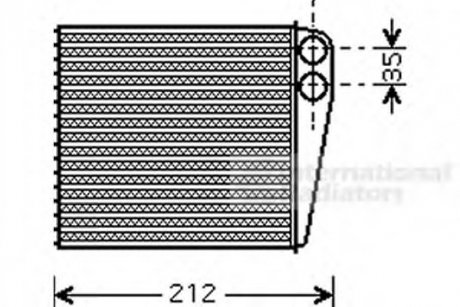 Радиатор печки Van Wezel 13006256 (фото 1)