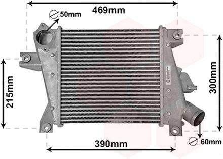 Фото 1 - теплообмінник Van Wezel 13014700 Теплообмінник Van Wezel 13014700 (фото 1)