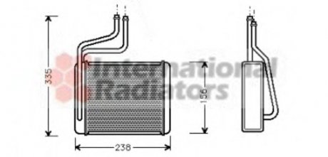 Радиатор печки Van Wezel 18006286 (фото 1)