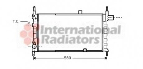 Радиатор, охлаждение двигателя Van Wezel 37002063 (фото 1)