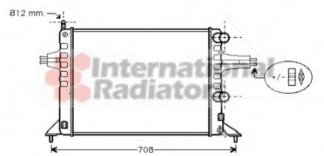 Радиатор охлаждения двигателя ASTRA G MT -AC 98-04 Van Wezel 37002257 (фото 1)