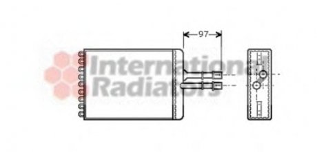 Радиатор печки Van Wezel 37006216 (фото 1)