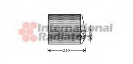 Радиатор печки Van Wezel 37006355 (фото 1)