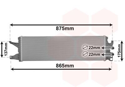 Фото 1 - радіатор охолодження VW Multivan/T6 2.0 TDI 15- Van Wezel 58012722 Радіатор охолодження VW Multivan/T6 2.0 TDI 15- Van Wezel 58012722 (фото 1)