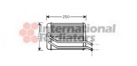 Радиатор печки Van Wezel 82006118 (фото 1)