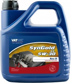 Моторна олія SynGold LL 5W-30 синтетична 4 л VATOIL 50017