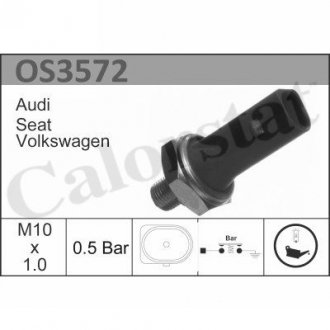 Датчик давления смазки VW/AUDI/VW/SEAT/AUDI Vernet OS3572 (фото 1)