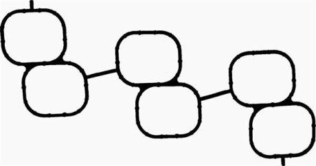 Фото 1 - прокладка колектора двигуна гумова VICTOR REINZ 71-54139-00 Прокладка колектора двигуна гумова VICTOR REINZ 71-54139-00 (фото 1)