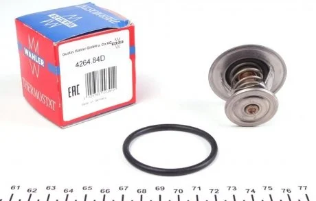 Термостат із прокладкою VW GOLF II-III 83-97, POLO 90-94 WAHLER 426484D