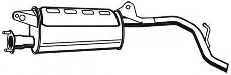 Глушник вихлопних газів (кінцевий) WALKER 21106