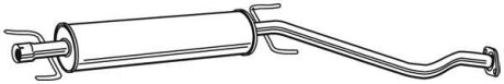 Глушник системи випуску (середній) WALKER 22940