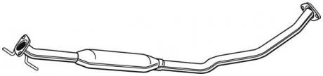 Глушник вихлопної системи середній OPEL AGILA B, SUZUKI SPLASH 1.2/1.2LPG 01.08- WALKER 23649