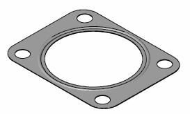 Прокладка випускної системи FORD TRANSIT LAND ROVER DEFENDER 2.4D 04.06-02.16 WALKER 81789