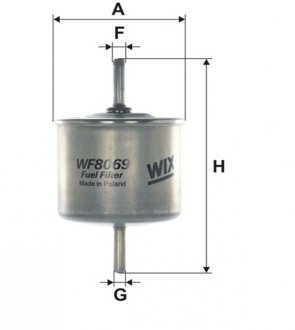 Фильтр топливный (PP 865) WIX FILTERS WF8069
