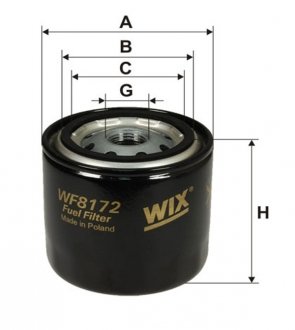 Фильтр топливный (PP 944) WIX FILTERS WF8172
