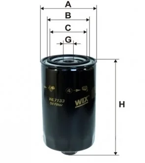 Фільтр масляний WIX FILTERS WL7133