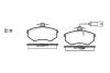 Колодки тормозные дисковые передние Chery Amulet ii 1.8 10-,Chery Amulet ii 2.0 WOKING P034302 (фото 1)