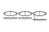 Гальмівні колодки задн. Forester/Impreza/Legacy/Outback09- WOKING P1036301 (фото 1)