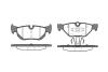 Колодки гальмівні дискові задн Bmw 1 1.6 06-12,Bmw 1 2.0 03-13,Bmw 1 2.0 06-1 WOKING P1045300 (фото 1)