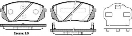 Колодки тормозные WOKING P12023.02