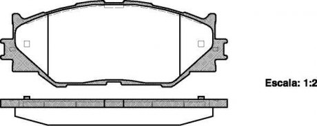 Колодки гальмівні дискові передн Lexus Is c (gse2_) 2.5 09-,Lexus Is ii (gse2 WOKING P1301300 (фото 1)