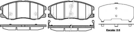 Колодки тормозные дисковые передние Chevrolet Captiva 2.0 06-,Chevrolet Captiva WOKING P1361312