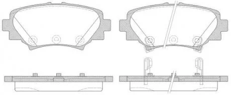 Гальмівні колодки задн. Mazda 3 16- WOKING P1470302