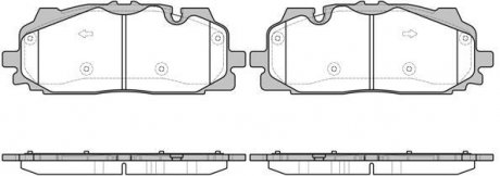 Колодки гальмівні дискові передн Audi Q7 3.0 15- (P17673.00) WOKING P1767300 (фото 1)