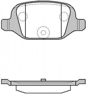 Колодки гальмівні дискові задн Citroen Nemo 1.4 08-,Citroen Nemo 1.4 09- (P62 WOKING P627300