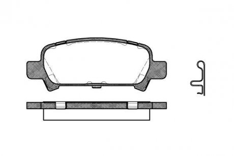 Колодки гальмівні дискові задн Subaru Forester (sg) 2.0 02-,Subaru Forester (WOKING P629302 (фото 1)