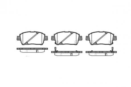 Тормозные колодки перед. Toyota Yaris/Prius 99-05 (akebono) WOKING P6403.02