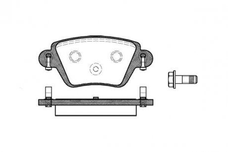 Колодки тормозные дисковые задние Nissan Kubistar 1.2 03-09,Nissan Kubistar 1.5 WOKING P677310