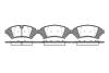 Комплект тормозных колодок, дисковый тормоз WOKING P7413.12 (фото 1)