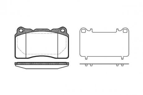 Тормозные колодки, дисковый тормоз (набор) WOKING P766310 (фото 1)